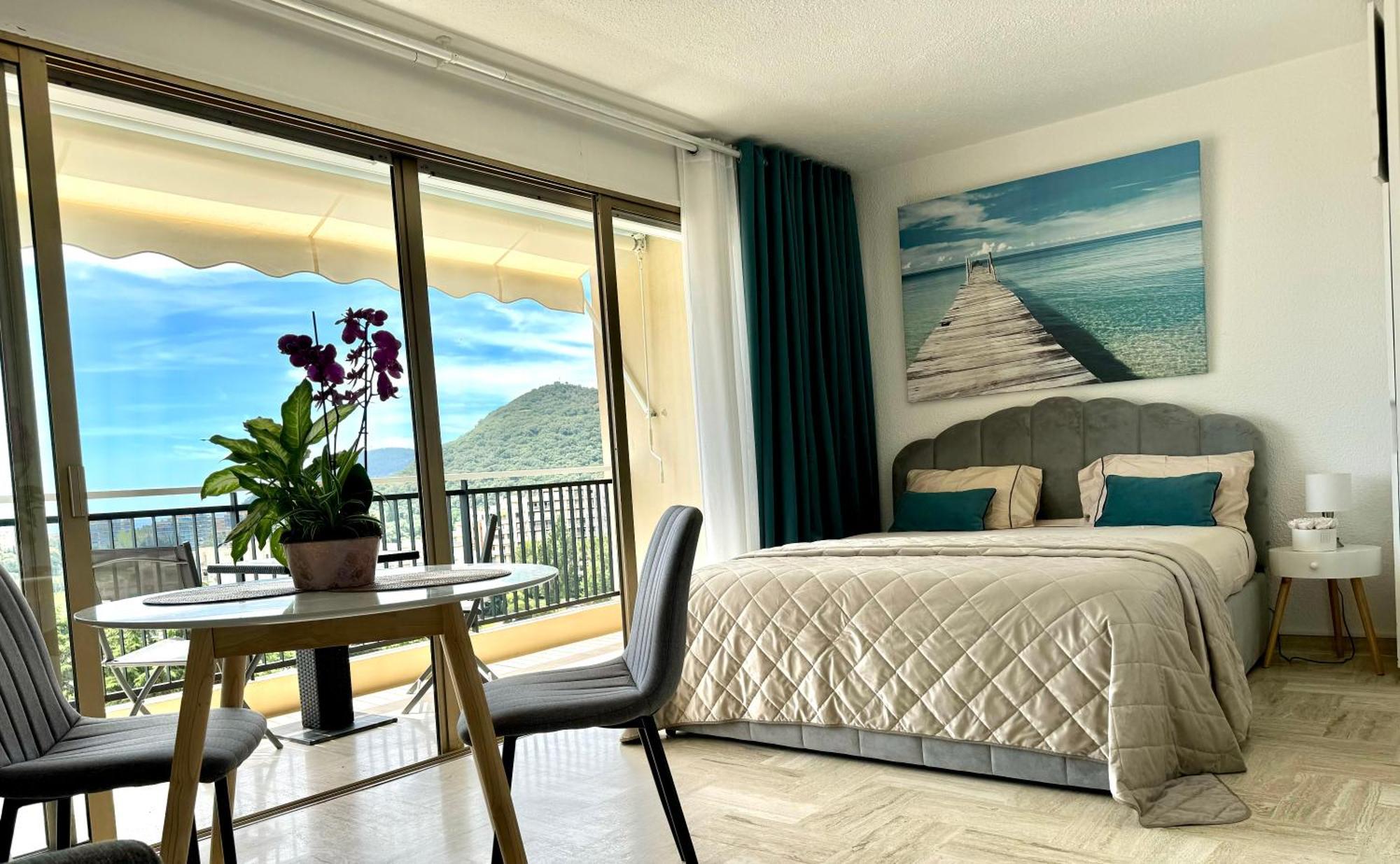 My Resid Appart Cannes Marina Vue Mer Мандельё-ла-Напуль Экстерьер фото